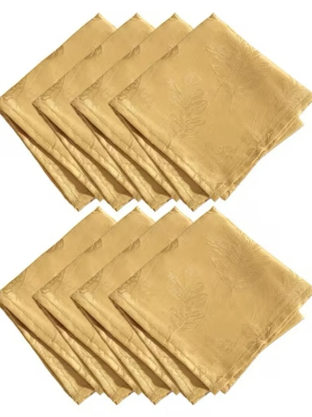 Gold Table Napkin - Elegant Home Dining Napkin Set of 6